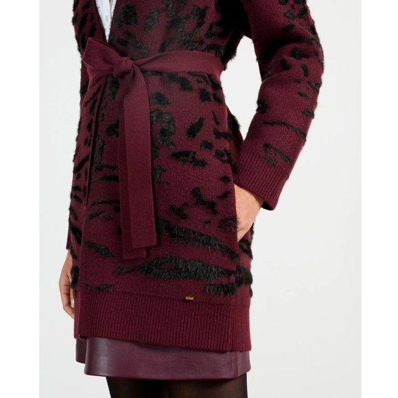 Ted Baker Safrohn Jacquard Long Cardigan - Picture 3 of 9